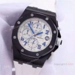 Low Price Audemars Piguet Royal Oak Offshore Chronograph Watch White Rubber Strap